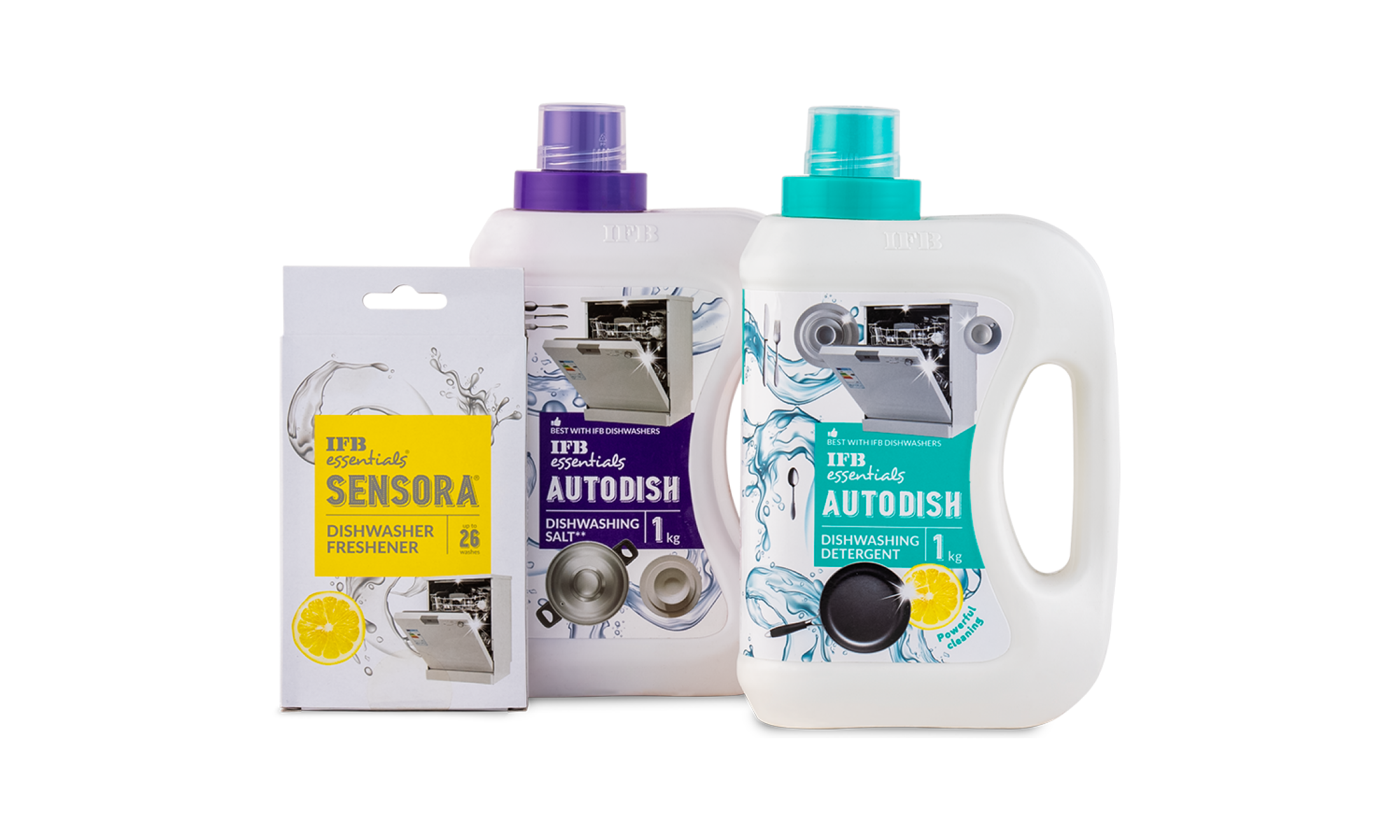 Autodish Salt + Autodish Detergent + Total Fresh