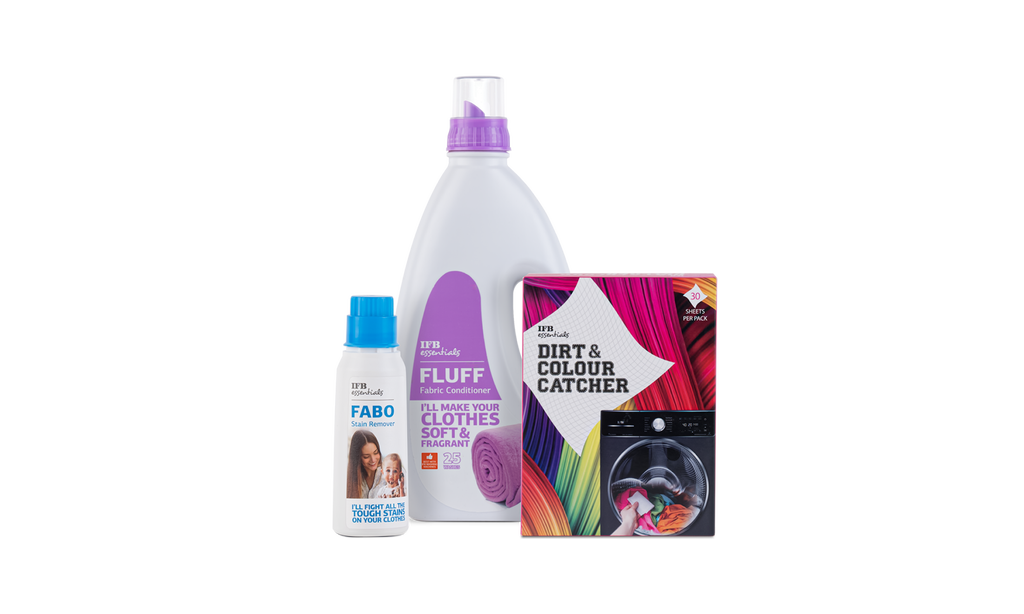 IFB Fabo Pen + Dirt & Colour Catcher + Fluff Conditioner  Liquid Detergents Front Load Top Load Washing Machine Stain Remover Clothes Whitener v1